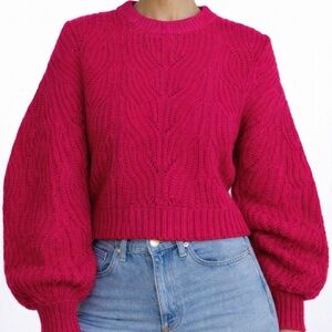 Balloon-Sleeve Sweater